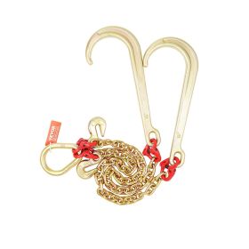 VEVOR 5/16" x 2' G80 Tow Chain J Hook V-Chain Bridle Grab Hook Wrecker 10800 lbs