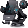 Wireless Car Charger, CHGeek 15W Fast Charging Auto Clamping Car Charger Phone Mount Phone Holder fit for iPhone 15 14 13 12 11 Pro Max Xs, Samsung Ga