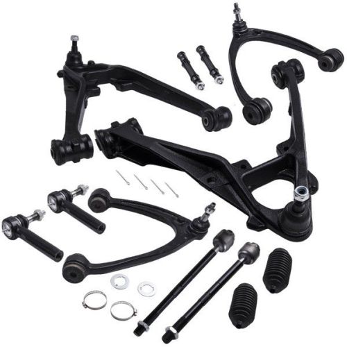 12Pcs Suspension Front Lower Control Arms Tierod Kit for GMC Sierra 1500 07-13 12Pcs Suspension Front Lower Control Arms Tierod Kit for GMC Sierra 1500 07-13