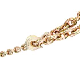 VEVOR Transport Binder Chain, 7100lbs Working Load Limit, 3/8''x20' G80 Tow Chain Tie Down with Grab Hooks, DOT Certified