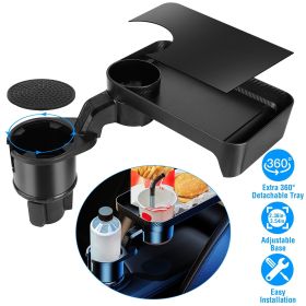 Car Cup Holder Tray 360¬∞ Rotating Car Bottle Holder Expander Adapter