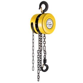 VEVOR Hand Chain Hoist, 2200 lbs /1 Ton Capacity Chain Block, 15ft/4.5m Lift Manual Hand Chain Block