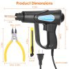 70W Plastic Welder Car Bumper Repair Kit Hot Stapler Welding Gun Plastic Repair Machine Soldering Tool with 200 Staples Pliers Cutter