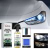 Homonth Headlight Restoration Fluid, Car Headlight Scratch Repair Car Light Brightening Plating Crystal Maintenance Polishing