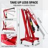 Engine Hoist 2 Ton 4400 lb Folding Cherry Picker Engine Shop Crane Heavy Duty Hydraulic Tilting Engine Lift with 6 Iron Caster Wheels Telescopic Boom