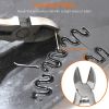 70W Plastic Welder Car Bumper Repair Kit Hot Stapler Welding Gun Plastic Repair Machine Soldering Tool with 200 Staples Pliers Cutter