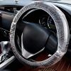 Pack of 500 Disposable Steering Wheel Covers 5 x 20; Thickness 0.8 mil. Clear Dustproof Universal Plastic Wheel Protector 5x20 with Elastic Trims for