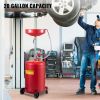 VEVOR Waste Oil Drain Tank 20 Gallon Portable Oil Drain Air Operated Drainer Oil Change, Oil Drain Container