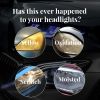 Homonth Headlight Restoration Fluid, Car Headlight Scratch Repair Car Light Brightening Plating Crystal Maintenance Polishing