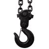 Chain hoist 11000lbs 5T capacity 10ft wIth 2 heavy duty hooks,Manual chain hoist steel construction,Yellow