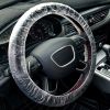 Pack of 500 Disposable Steering Wheel Covers 5 x 20; Thickness 0.8 mil. Clear Dustproof Universal Plastic Wheel Protector 5x20 with Elastic Trims for