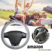 Pack of 500 Disposable Steering Wheel Covers 5 x 20; Thickness 0.8 mil. Clear Dustproof Universal Plastic Wheel Protector 5x20 with Elastic Trims for