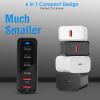 200W Fast Wall Charger with 6 Charging Ports Desktop USB Charging Station PD45W 2.4A GaN Power Adapter Fit for IOSPhone 14 13 12 11 Samsung S22 S21 Sw