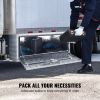 VEVOR Underbody Truck Box, 36"√ó17"√ó18" Pickup Storage Box, Heavy Duty Aluminum Diamond Plate Tool Box with Lock and Keys, Waterproof Trailer Storage