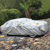193x71x59in PEVA Full Car Cover Dustproof UV Protection Automotive Cover Outdoor Universal Car Cover Reflective Strips For Sedans Up To 191in