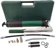 Lever Handle High Pressure System Grease Gun, Grease Gun Includes 12" Reinforced Flex Hose & 7" Rigid Extension, Heavy Duty 600CC 10000 PSI Resistant