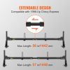 VEVOR Van Ladder Roof Racks, 3 Bars, 661 LBS Capacity, Adjustable Matte Coating Van Rack with Ladder Stoppers, Compatible with Chevy Express Fullsize