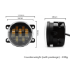 Lada road car 30 Wled fog lamp.  Steering signal Yellow fog lights waterproof led running lights 3000 lm lada tractor engineering vehicle motorcycle m