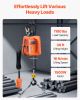 3-in-1 Portable Electric Hoist Winch 1100LBS Wired/Wireless Remote Control