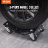 VEVOR Wheel Dolly, 3000 lbs/1360 kg Car Dollies, Wheel Dolly Car Tire Stake Set of 2 Piece, Heavy-duty Car Tire Dolly Moving Cars, Trucks, Trailers