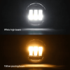 3.5 inch 30W LED Lada Fog Light Road Car Triangle daytime 93mm Waterproof Running Headlight Tractor Engineering Vehicle Motorcycle Modified Steering A