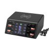 100W USB Charging Station 8 Ports Charging Station Hub PD 27W Quick Charger Wireless Charging Station Fit for iPhone 14 13 12 11 iPad Samsung