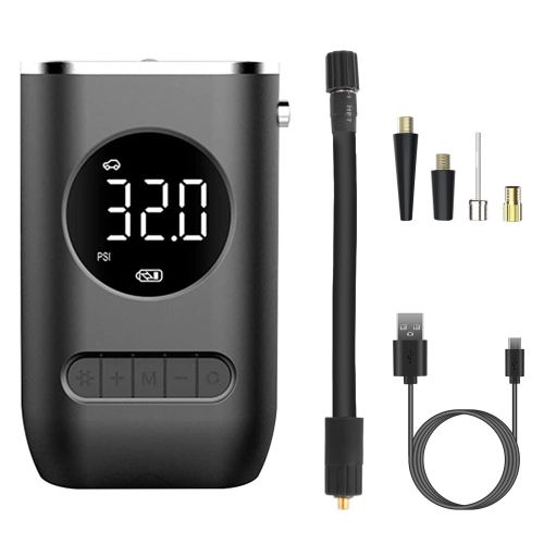 Car Tire Inflator Pump Portable Car Air Compressor Wireless Electric Air Pump 150 PSI with LED Light Car Tire Inflator Pump Portable Car Air Compressor Wireless Electric Air Pump 150 PSI with LED Light