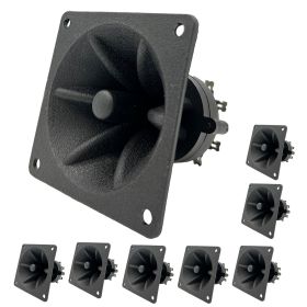 5 Core Tweeter 3.25" x 3.25" ‚ 40W Max Component Square Driver ‚ Piezo Horn Element Super Replacement DJ Tweeters ‚ for Smooth Extended Frequency (Color: 8PCS black)