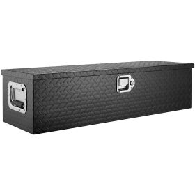 VEVOR Heavy Duty Aluminum Truck Bed Tool Box, Diamond Plate Tool Box (Default: Default)