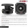 5 Core 3.5" Super Tweeter 2Pack ‚Ä¢ 300W RMS 1000W PMPO Combined ‚Ä¢ 4 OHM ‚Ä¢ Titanium Bullet w 1 inch Voice Coil ‚Ä¢ 106 dB Sensitivity ‚Ä¢ Easy to