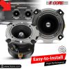 5 Core 3.5" Super Tweeter 2Pack ‚Ä¢ 360W RMS 1200W PMPO Combined ‚Ä¢ 4 OHM ‚Ä¢ Titanium Bullet w 1 Inch Voice Coil ‚Ä¢ 106 dB Sensitivity ‚Ä¢ Easy to